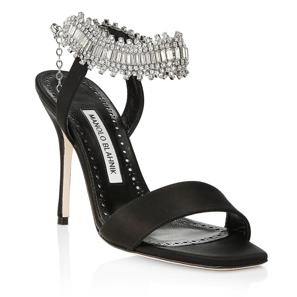 Manolo Blahnik Parinasan Embellished Sandals